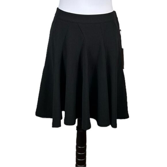 NWT Ivanka Trump Black Fit And Flare Skirt, Size 6 - Picture 1 of 9